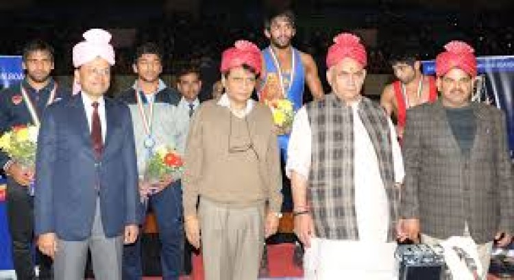 suresh prabhakar prabhu in opening ceremony of national wrestling championships