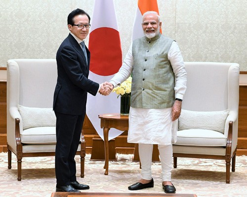shigeru kitamura calling on the prime minister