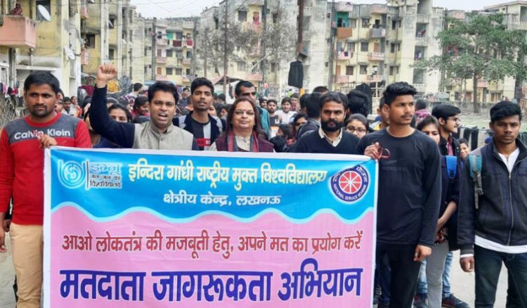 voter awareness program in slums of ignou