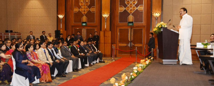 venkaiah naidu addressing the indian community and friends of india, in hanoi