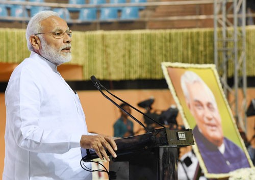 pm narendra modi tribute to atal bihari vajpayee