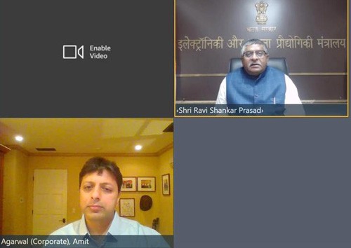 ravi shankar prasad conversation with amit agarwal