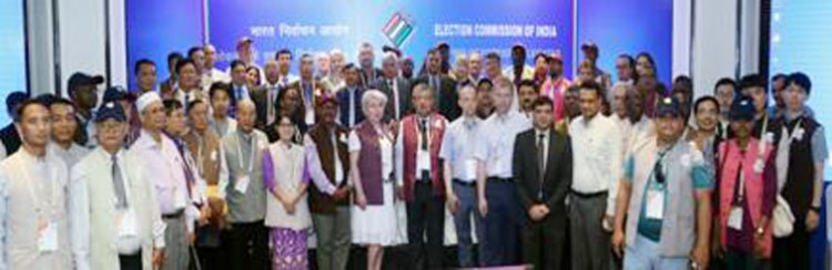 representatives of 20 embs across the world witnessed the 17th lok sabha election