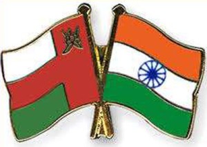oman and india flag