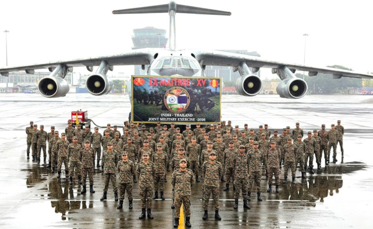 indian army contingent departs for thailand