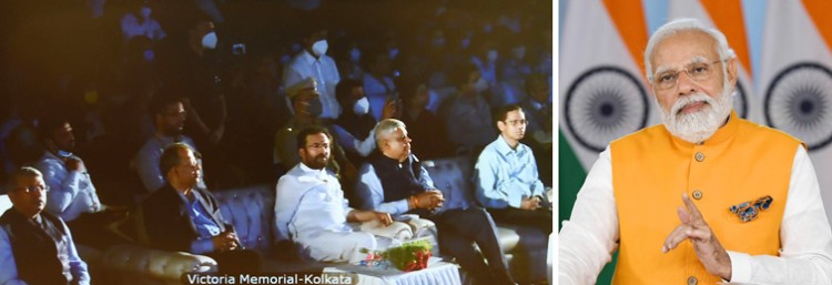 pm inaugurates the biplobi bharat gallery at victoria memorial hall kolkata