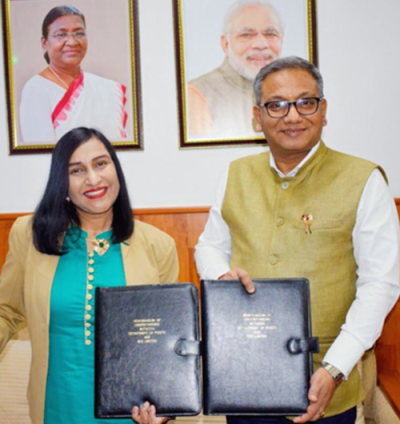 strategic partnership between the postal department and bse