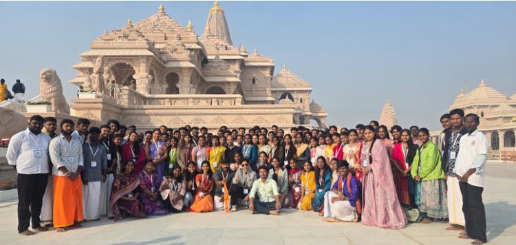 tamil student group moved after visiting shri ram temple