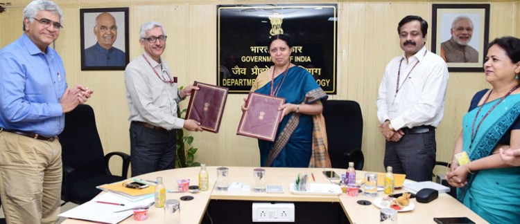 agreement in the department of biotechnology and atomic energy