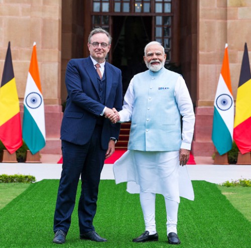 prime minister of belgium and pm narendra modi