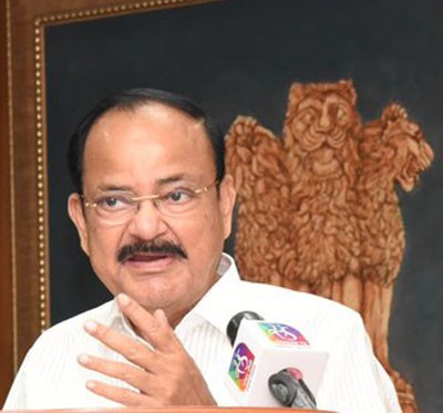 venkaiah naidu virtually addressing 'mystic south global linkages summit'