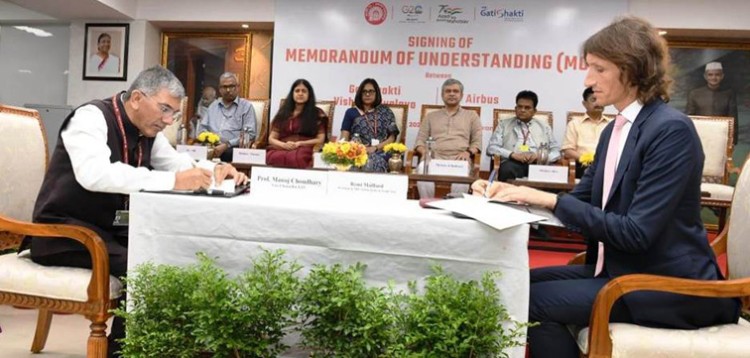 industry-academia partnership between gsv vadodara and airbus