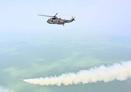 navy launches salvo of anti-ship missiles