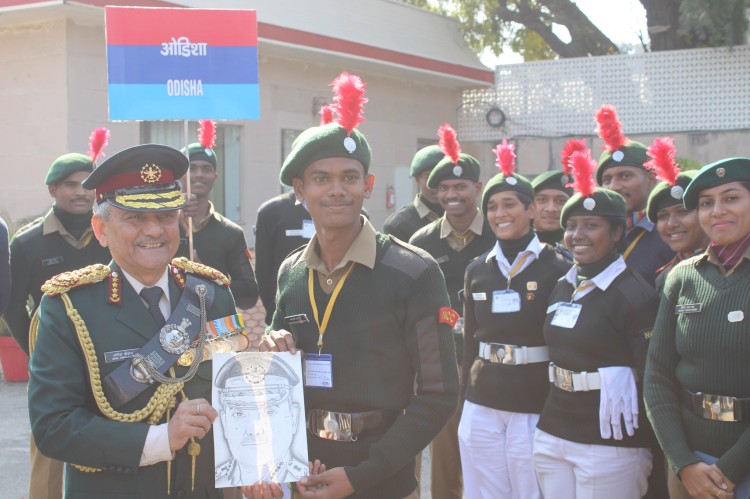 cds gen. anil chauhan visited ncc rdc23 camp