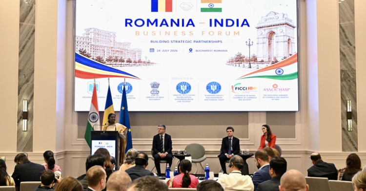 address by president droupadi murmu at the india-romania business forum