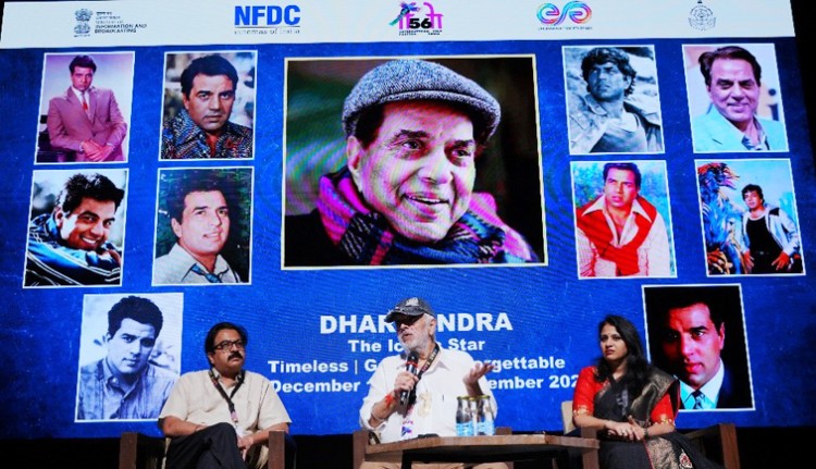 iffi pays emotional tribute to veteran actor dharmendra