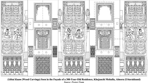 likhai kaam (wood carving)