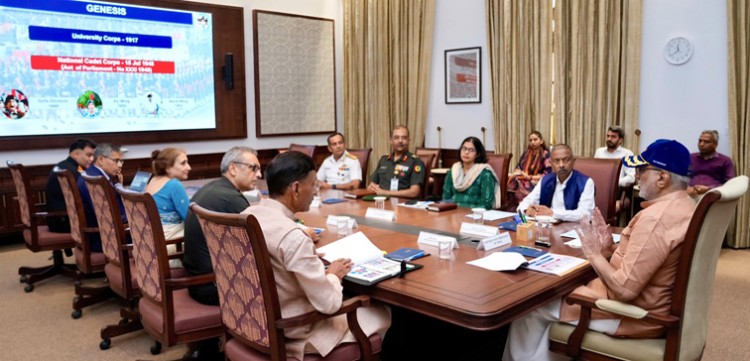 vice president briefed on ncc and sainik schools