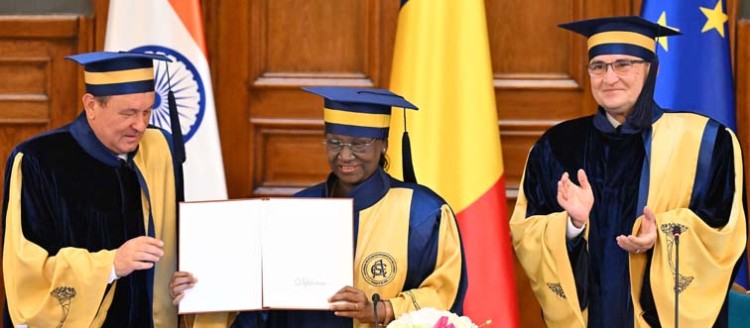 draupadi murmu awarded doctorate in romania