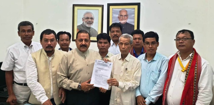 tripura legislator meets minister of state jitendra singh