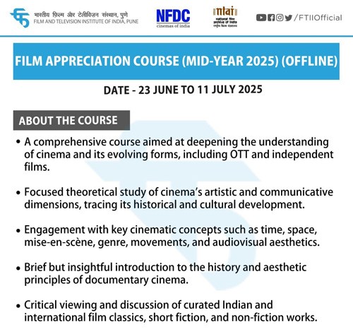 apply for the film appreciation course!