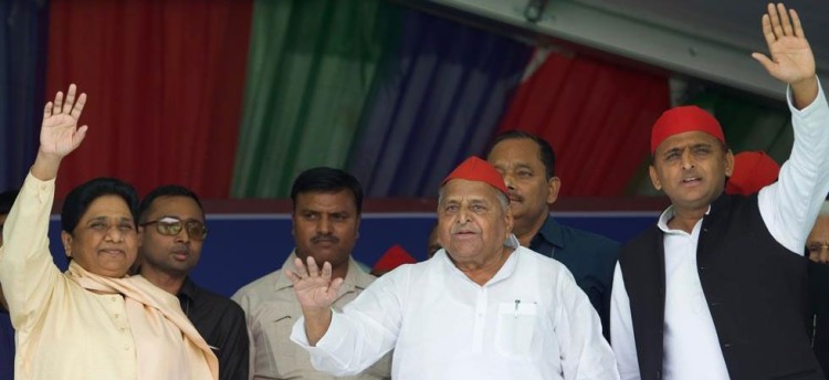 mayawati mulayam akhilesh at mainpuri rally