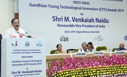 gathering after presenting the gandhian technological young innovation awards