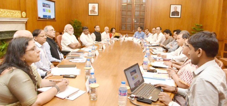 prime minister narendra modi reviewed the aadhar