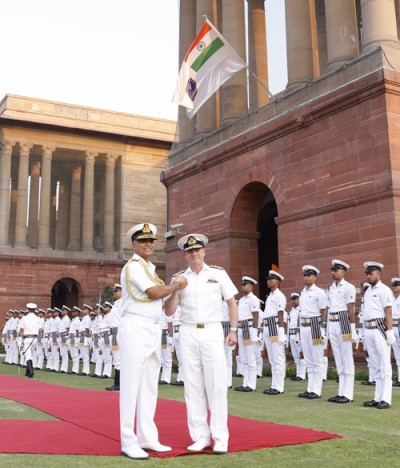 vadm mark hammond with adm r hari kumar