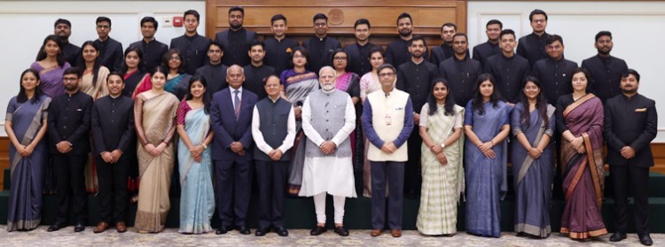 ifs trainee officers met prime minister narendra modi