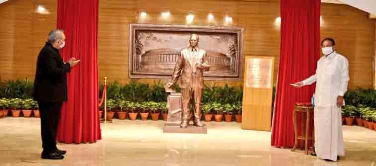 dr. bhimrao ambedkar statue unveiled in cag campus