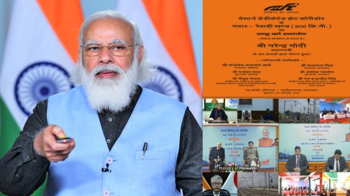 narendra modi dedicates the western dedicated freight corridor to the nation