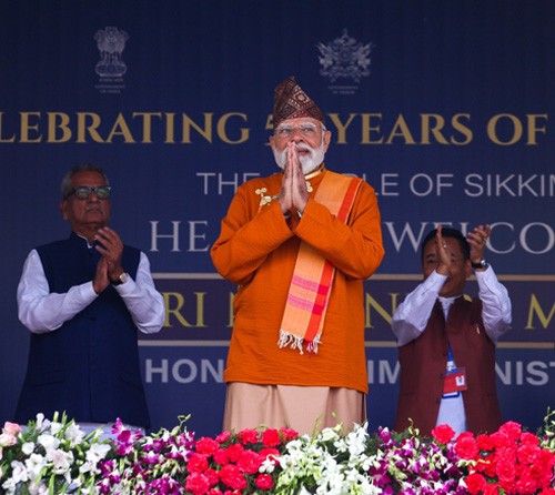 grand celebrations in gangtok on the 50th anniversary of sikkim state