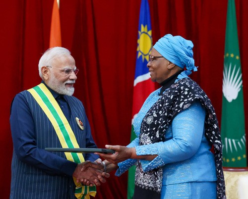 narendra modi awarded namibia's highest honour