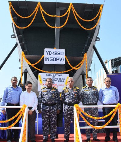 construction work of maritime patrol ship begins