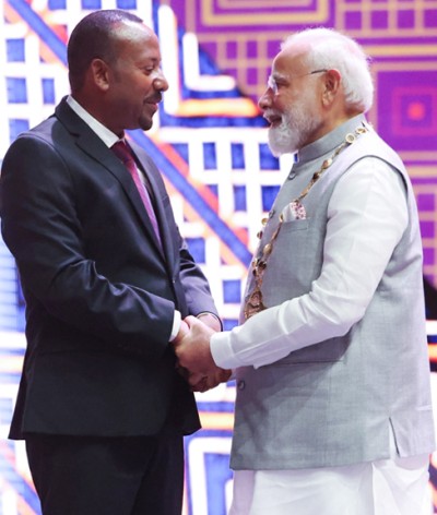 prime minister of ethiopia and pm narendra modi