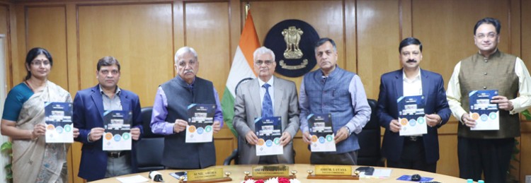 o.p. rawat launching the new election commission of india website