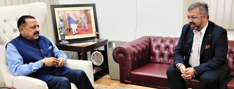 switzerland mp meets union minister of state dr jitendra singh