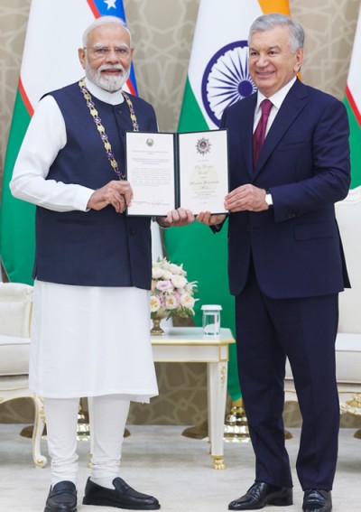 uzbekistan's highest honor for narendra modi