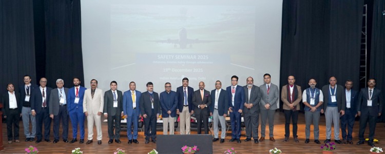 a safety seminar was held at the indian aviation academy.