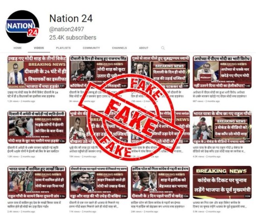 youtube channel making fake news economy