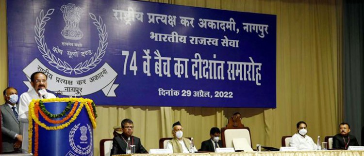 farewell to 74th batch of national academy of direct taxes in nagpur