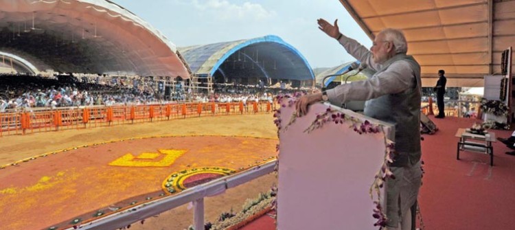 pm narendra modi addresses public meeting at rourkela