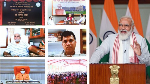 inauguration of rani laxmibai central agricultural university college and administrative buildings
