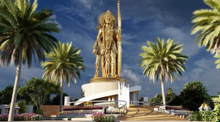 foundation stone of lord shri ram's statue laid in kurnool