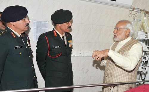 pm meets lance naik hanumanthappa