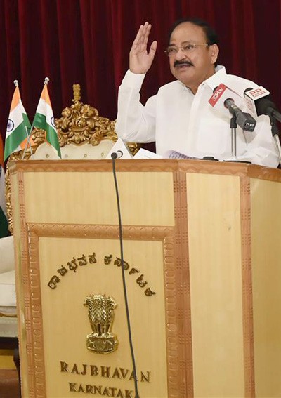 venkaiah naidu virtually addressing an event on the importance of folklore in society