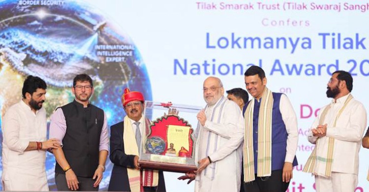 ajit doval honoured with lokmanya tilak national award