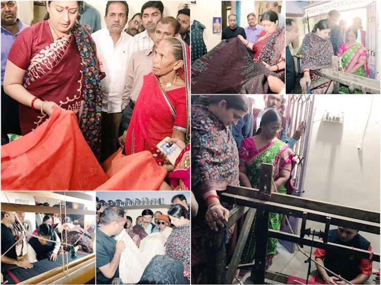 smriti irani conversations with weavers