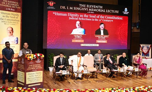 lok sabha speaker in dr lm singhvi memorial lecture